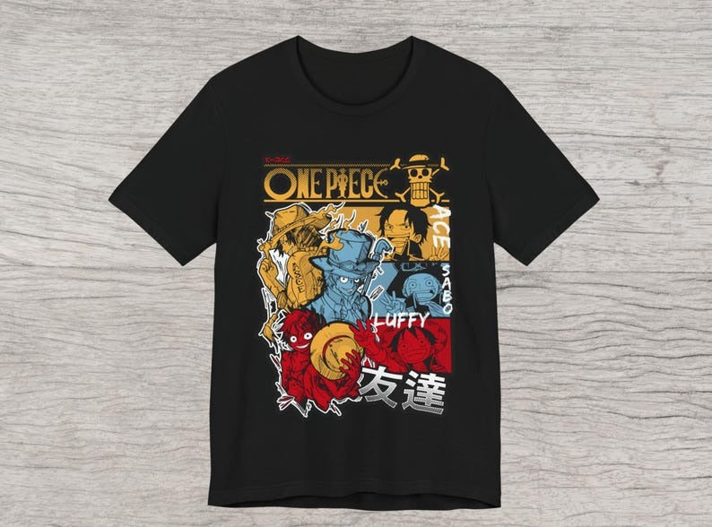 Luffy x Two Brother - Onepiece Oversize T Shirt - Kurodrip
