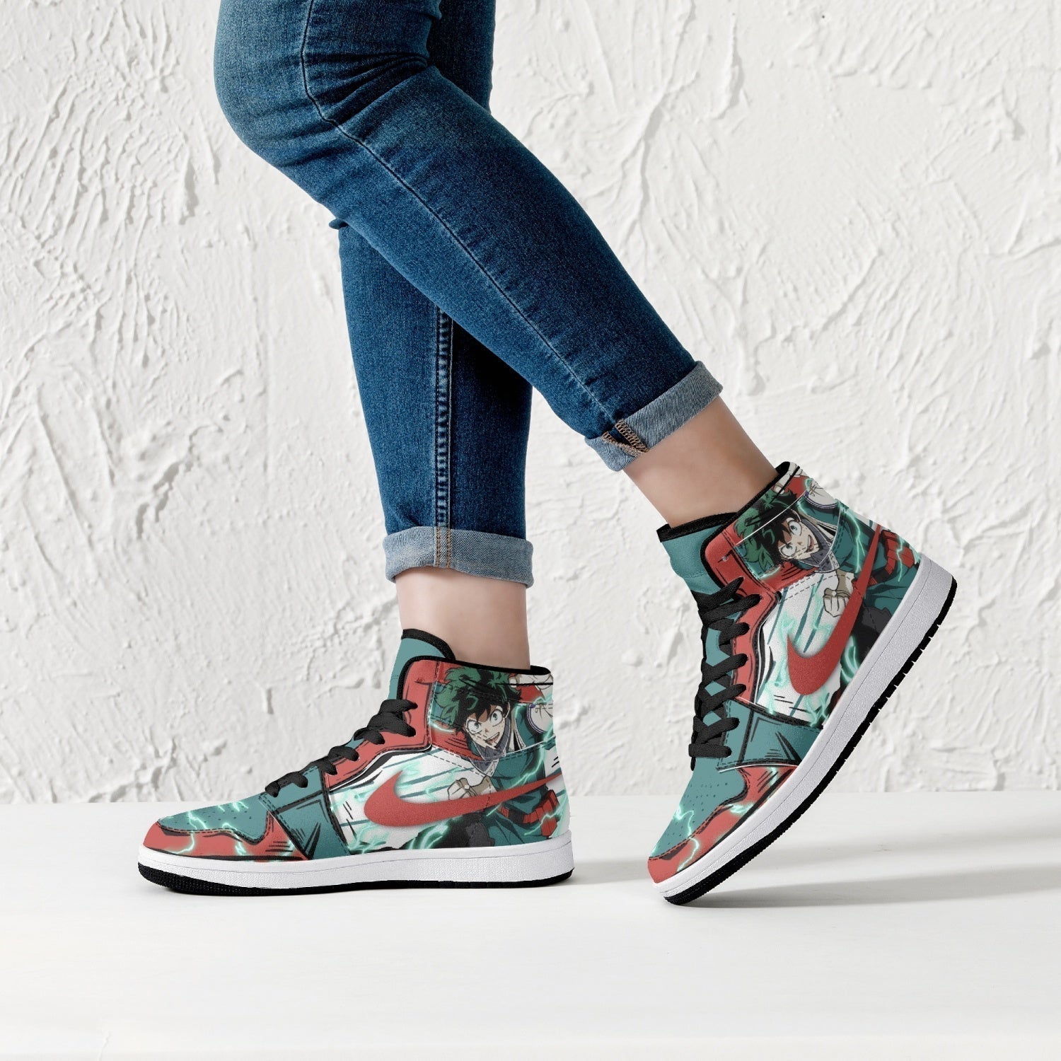 Izuku Midoriya - Deku My Hero Mid 1 Basketball Shoes