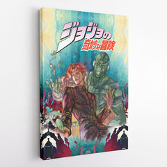 Kakyoin Hierophant Green Jojo's Bizarre Adventure Canvas Print Wall Art - Kurodrip