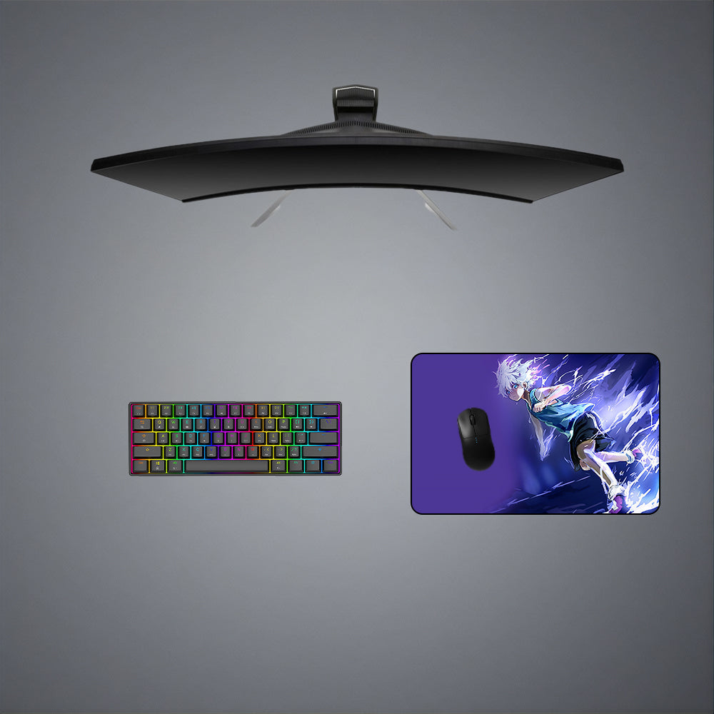Killua Zoldyck Design M-XXL Size Gaming Mouse Pad, Computer Desk Mat