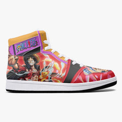 Monkey D. Luffy Armament Haki Ryuo One Piece Mid 1 Basketball Shoes