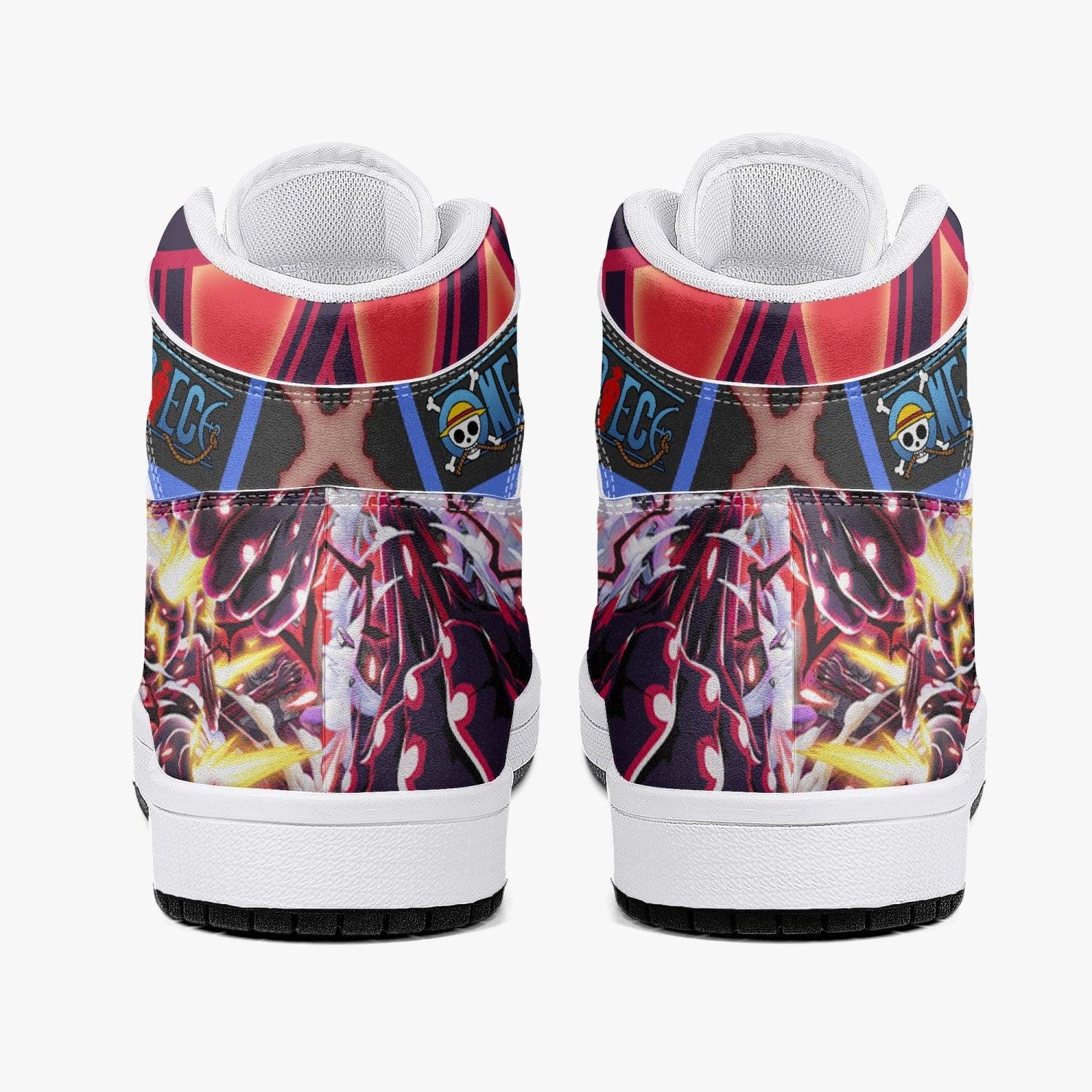 Monkey D. Luffy Gear 4th Snake Man One Piece Mid 1 Basketball Shoes