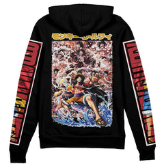 Monkey D. Luffy One Piece" Streetwear Zip Hoodie Jacket