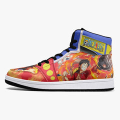 Monkey D. Luffy Red Hawk One Piece Mid 1 Basketball Shoes