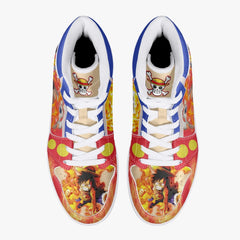Monkey D. Luffy Red Hawk One Piece Mid 1 Basketball Shoes