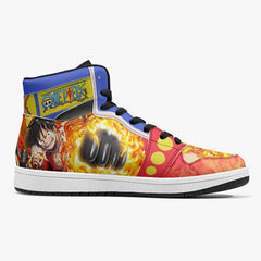 Monkey D. Luffy Red Hawk One Piece Mid 1 Basketball Shoes