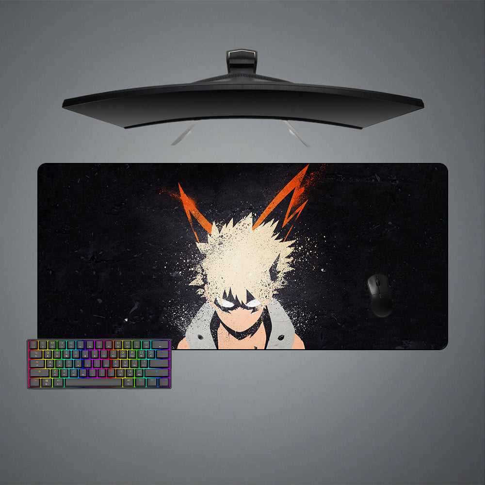 Katsuki Bakugo Paint Size Gaming Mouse Pad,