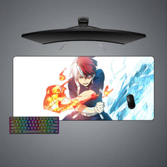 Todoroki Ice & Flame Size Gaming Mouse Pad,