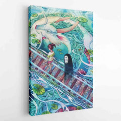 Mythical Spirited Away Studio Ghibli Canvas Print Wall Art - Kurodrip