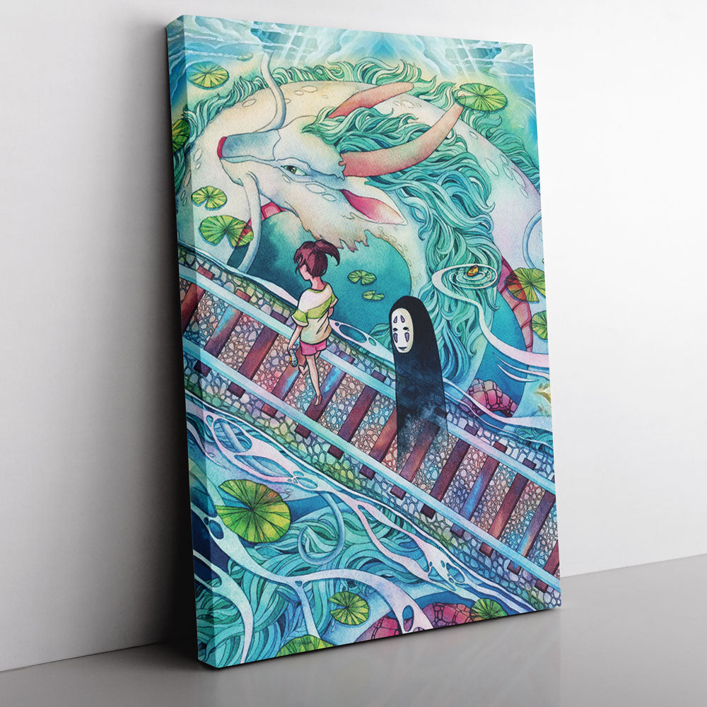 Mythical Spirited Away Studio Ghibli Canvas Print Wall Art - Kurodrip