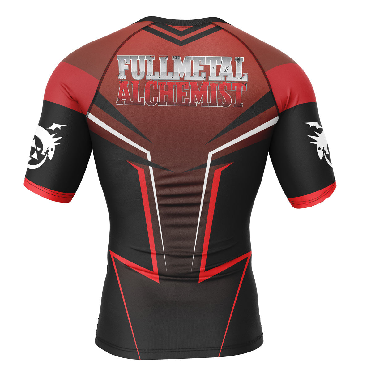 Homunculus Fullmetal Alchemist Short Sleeve Rash Guard Compression Shirt