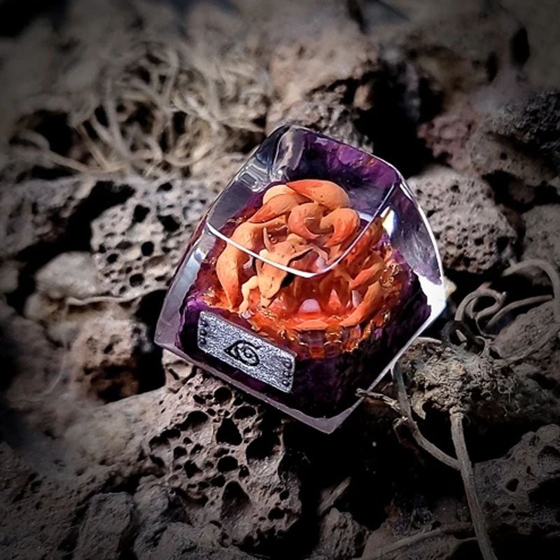 Kurodrip "Red Fire Dragon" Naruto Resin Keycap - Kurodrip