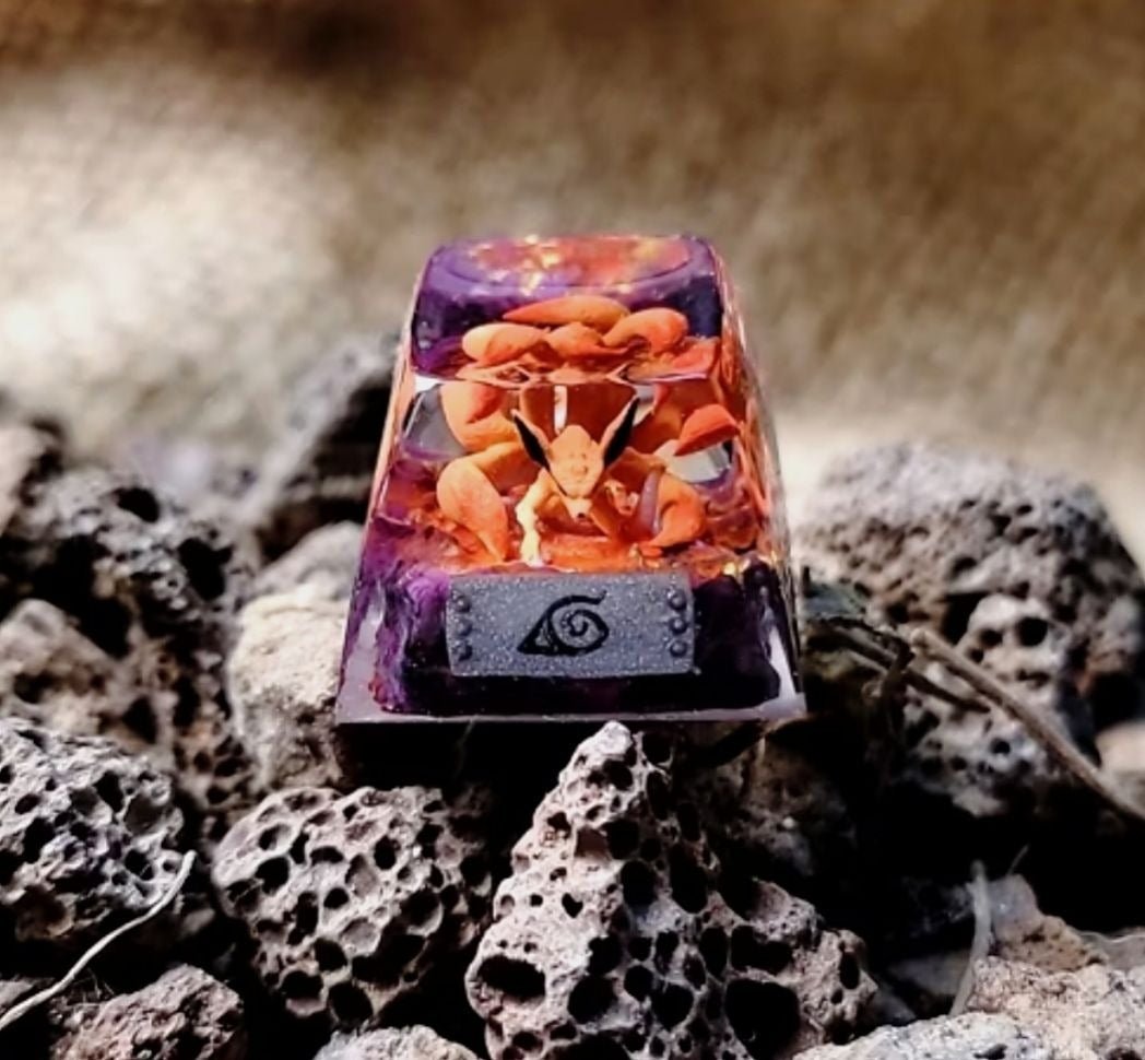 Kurodrip "Red Fire Dragon" Naruto Resin Keycap - Kurodrip