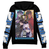 86 Eighty Six" Streetwear Zip Hoodie Jacket