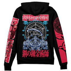 Alphonse Elric Fullmetal Alchemist" Streetwear Zip Hoodie Jacket