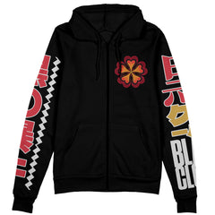 Asta V3 Black Clover Streetwear Zip Hoodie Jacket
