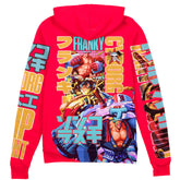 Franky V2 One Piece" Streetwear Zip Hoodie Jacket