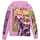Giorno Giovanna Jojo's Bizarre Adventure" Streetwear Zip Hoodie Jacket