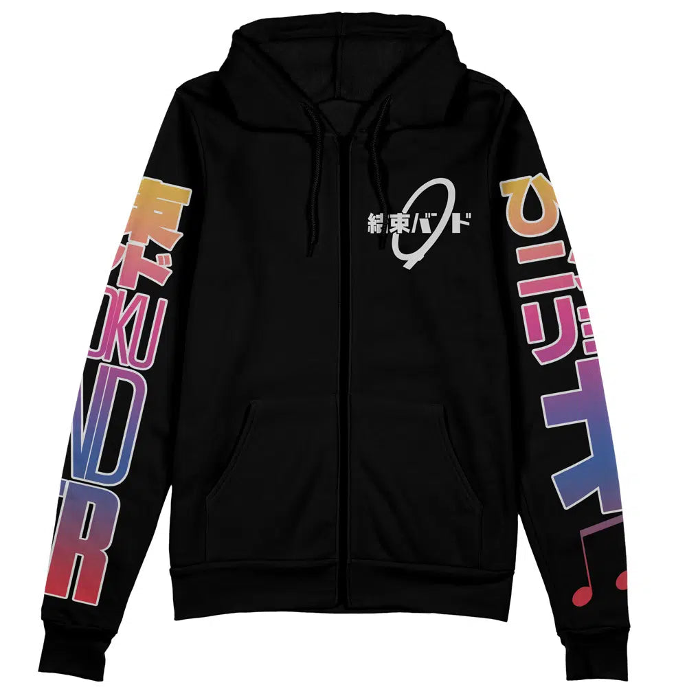 Kessoku Band Bocchi the Rock Streetwear Zip Hoodie Jacket