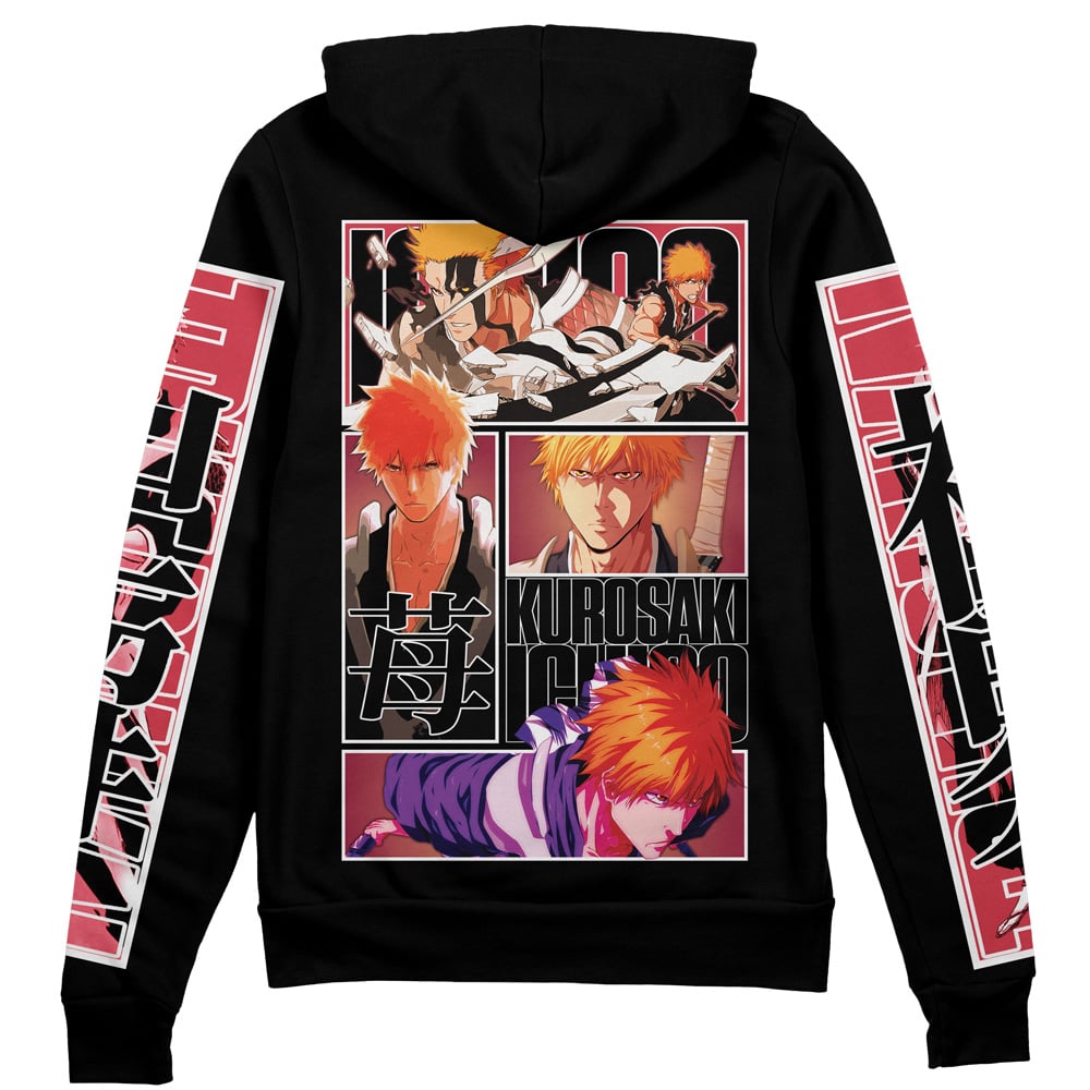 Kurosaki Ichigo TYBWA Bleach Streetwear Zip Hoodie Jacket