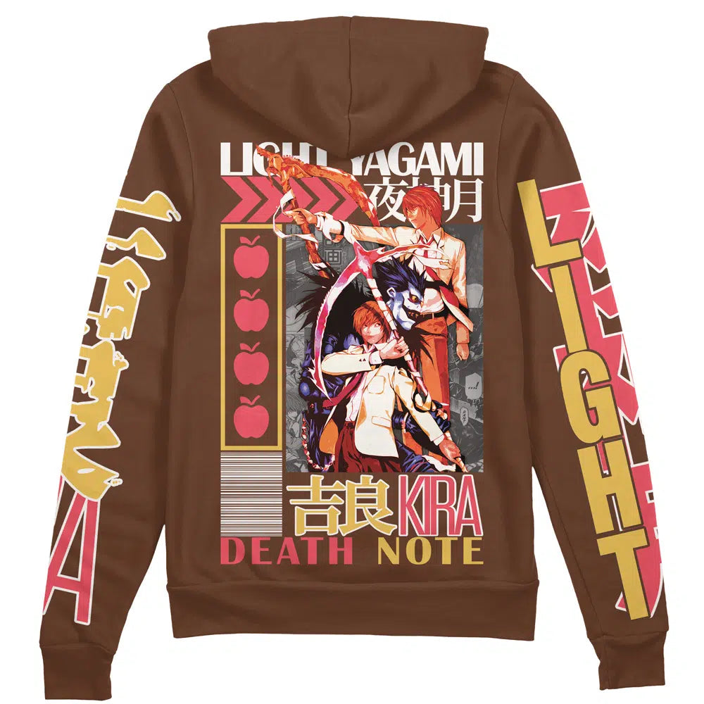 Light Yagami Death Note" Streetwear Zip Hoodie Jacket