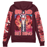 Sailor Mars Sailor Moon" Streetwear Zip Hoodie Jacket