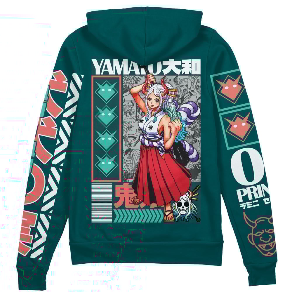 Yamato One Piece" Streetwear Zip Hoodie Jacket