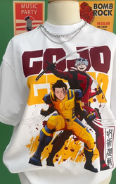 Gojo Geto Deadpool Wolverine T Shirt - Kurodrip