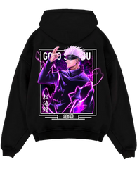 Satoru Gojo X Purple Lightning - Jujutsu Kaisen Oversize T-Shirt - Kurodrip