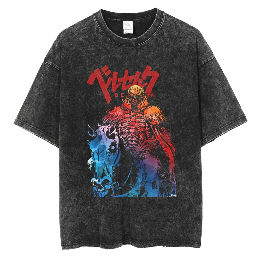 Kurodrip "Skull Knight V2" Vintage Oversized T Shirt