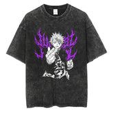 Kurodrip "Gojo Strength" Vintage Oversized T Shirt