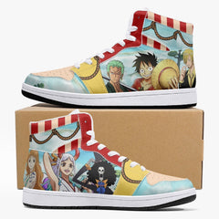 One Piece Characters Mid 1 Basketball Shoes
