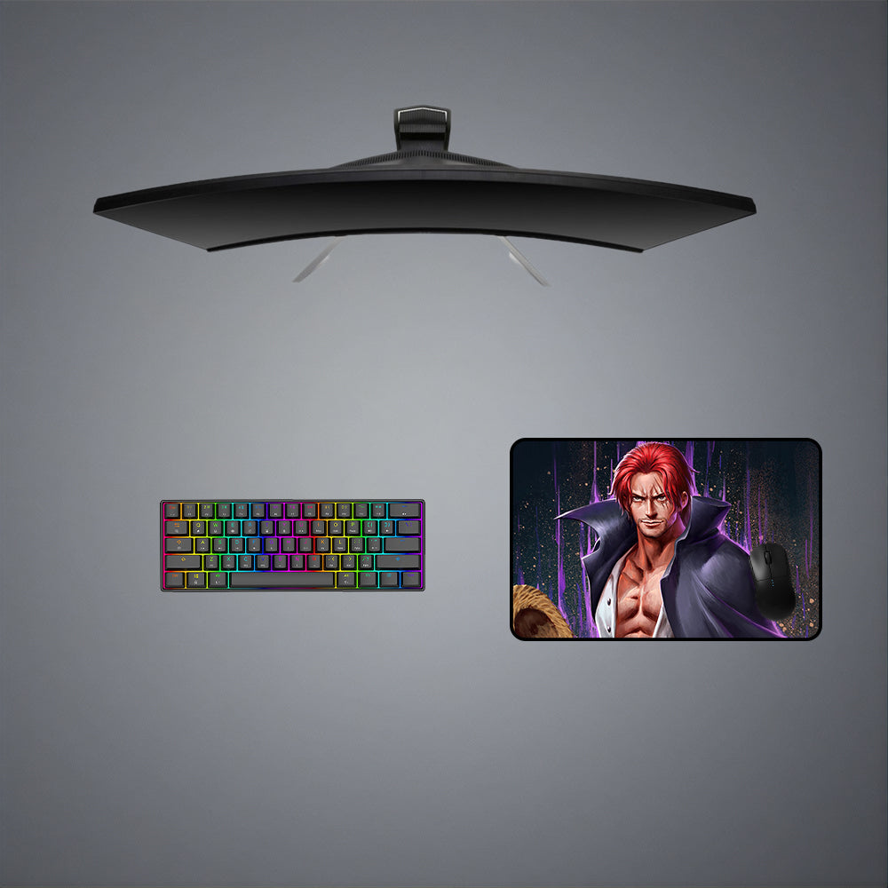 One Piece Shanks Design M-XXL Size Gaming Mouse Pad, Computer Desk Mat