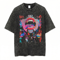 Japanese Streetwear Cyberpunk Y2K Retro Techwear Manga Anime T-Shirt