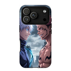 Kurodrip Gojo Satoru vs Sukuna Jujutsu Kaisen Face Off Blue Lightning Dark City Clash Epic Protective Phone Case