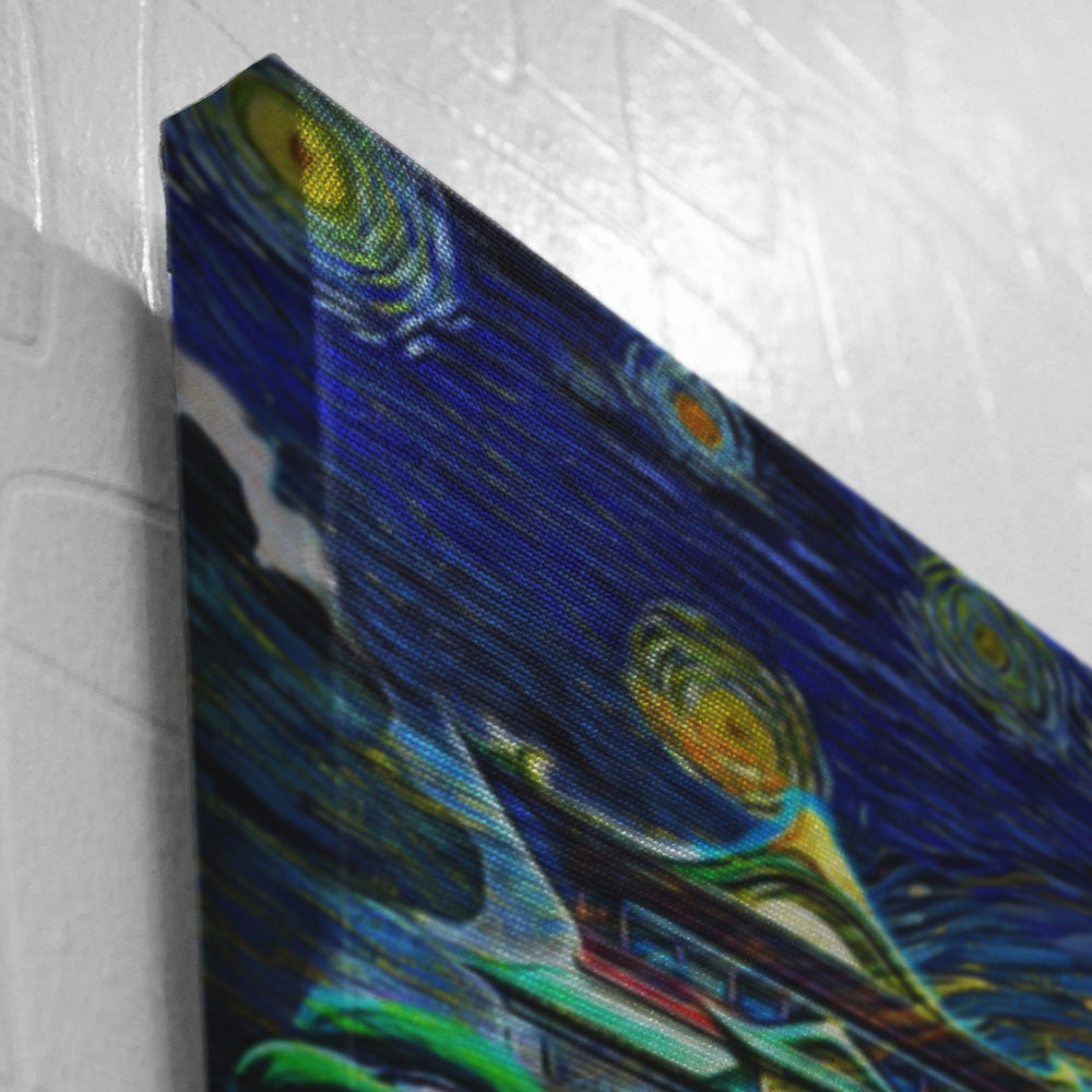 Spirited Away Starry Night Studio Ghibli Canvas Print Wall Art - Kurodrip