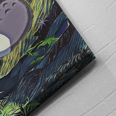 Totoro Starry Night Studio Ghibli Canvas Print Wall Art - Kurodrip
