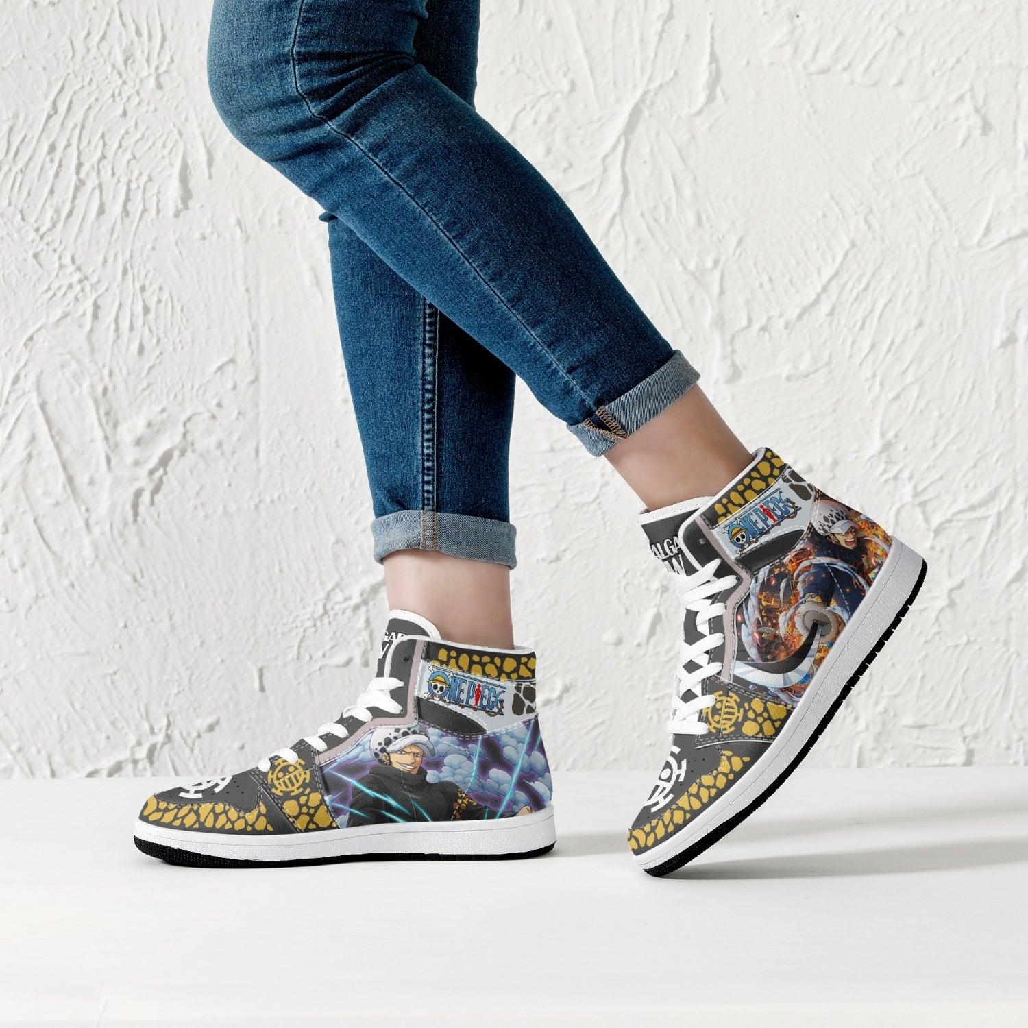 Trafalgar D. Law Timeskip One Piece Mid 1 Basketball Shoes