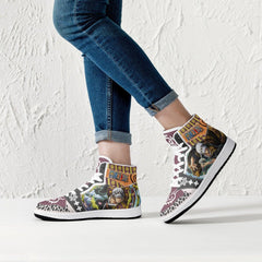 Trafalgar D. Law Wano One Piece Mid 1 Basketball Shoes
