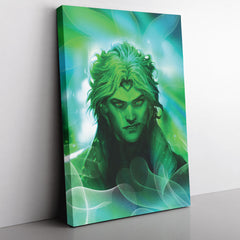 Trippy Auratic Dio Jojo's Bizarre Adventure Canvas Print Wall Art - Kurodrip