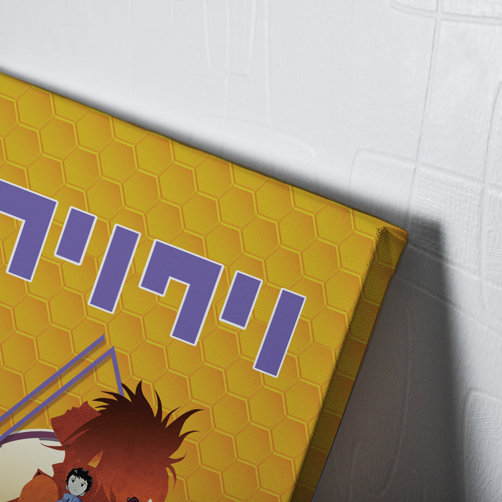Trippy Electric FLCL Canvas Print Wall Art - Kurodrip