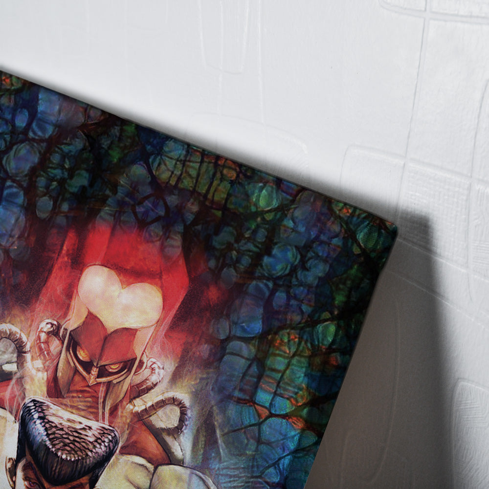 Trippy Josuke Shining Diamond Jojo's Bizarre Adventure Canvas Print Wall Art - Kurodrip