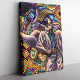 Trippy Jotaro Kujo JoJo's Bizarre Adventure Canvas Print Wall Art - Kurodrip