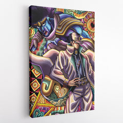 Trippy Jotaro Kujo JoJo's Bizarre Adventure Canvas Print Wall Art - Kurodrip