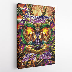 Trippy Medidating Dio It Was Me JoJo's Bizarre Adventure Canvas Print Wall Art - Kurodrip