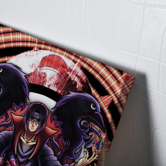 Trippy Meditating Itachi Akatsuki Naruto Canvas Print Wall Art - Kurodrip