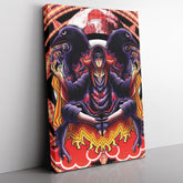 Trippy Meditating Itachi Akatsuki Naruto Canvas Print Wall Art - Kurodrip
