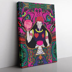 Trippy Mystic Faces Hisoka Hunter X Hunter Canvas Print Wall Art - Kurodrip