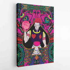 Trippy Mystic Faces Hisoka Hunter X Hunter Canvas Print Wall Art - Kurodrip