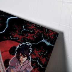 Trippy Sasuke Uchiha Naruto Canvas Print Wall Art - Kurodrip